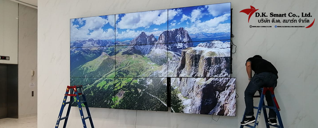 งานติดตั้งจอ Samsung VIDEO WALL 3x3