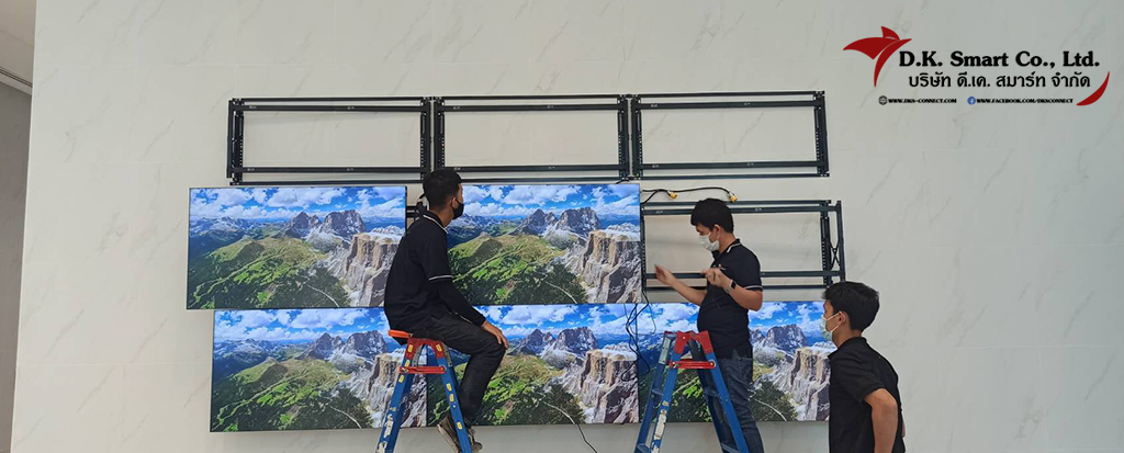 งานติดตั้งจอ Samsung VIDEO WALL 3x3