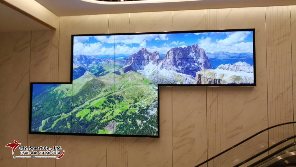 งานติดตั้ง Video Wall 55" 46 ตัว