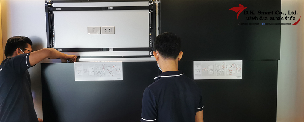 งานติดตั้งจอ Samsung Video Wall 2x2