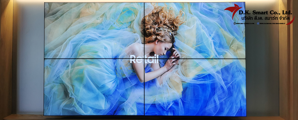 งานติดตั้งจอ Samsung Video Wall 2x2