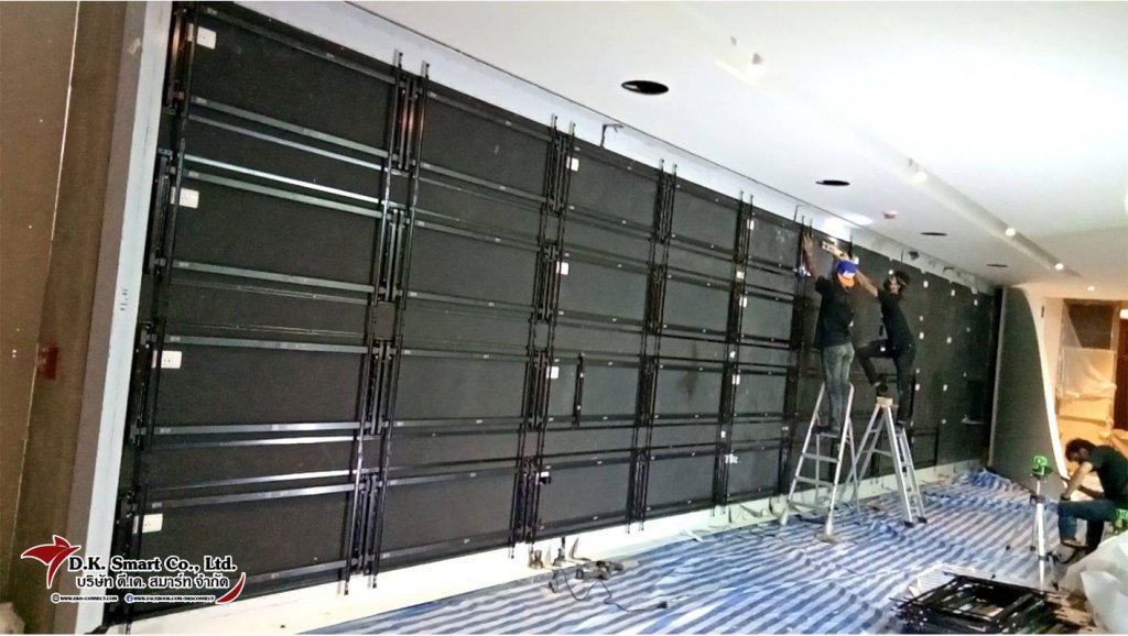 งานติดตั้ง Video Wall 55" 46 ตัว
