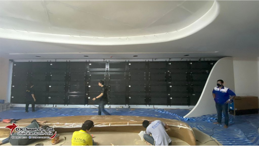 งานติดตั้ง Video Wall 55" 46 ตัว