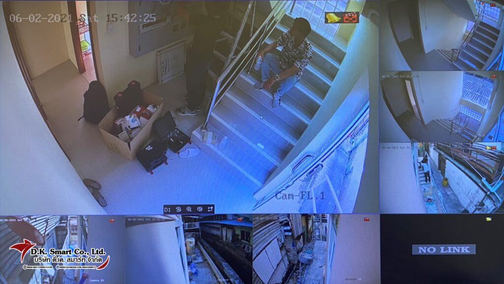งานติดตั้ง CCTV Hikvision 7 ตัว